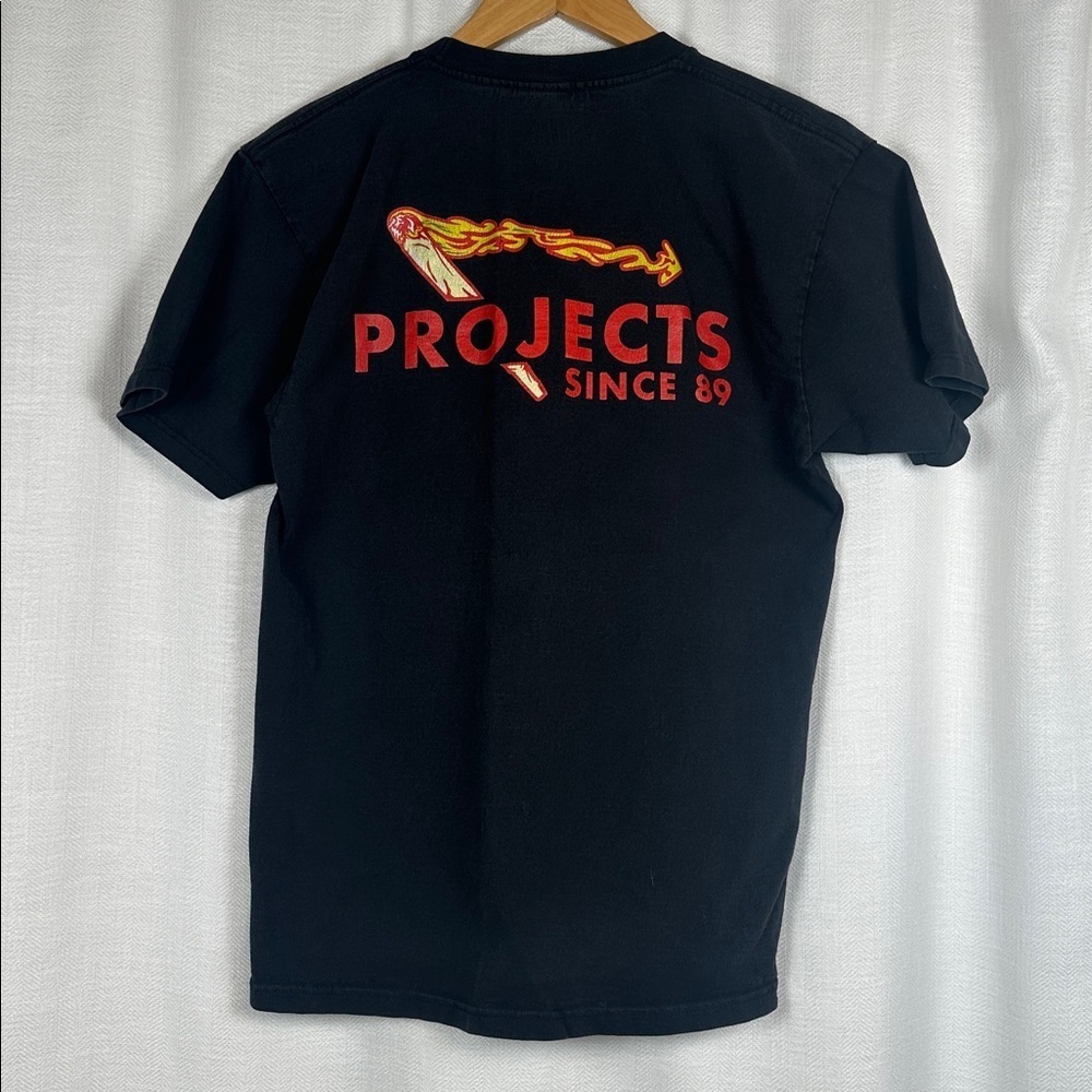 Projects SINCE 89 Sz Medium men’s Y2K t shirt Skate Streetwear graphic punk - Picture 3 of 7